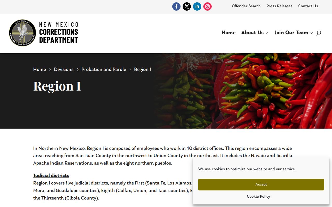 Cibola County post-release supervision office in Grants